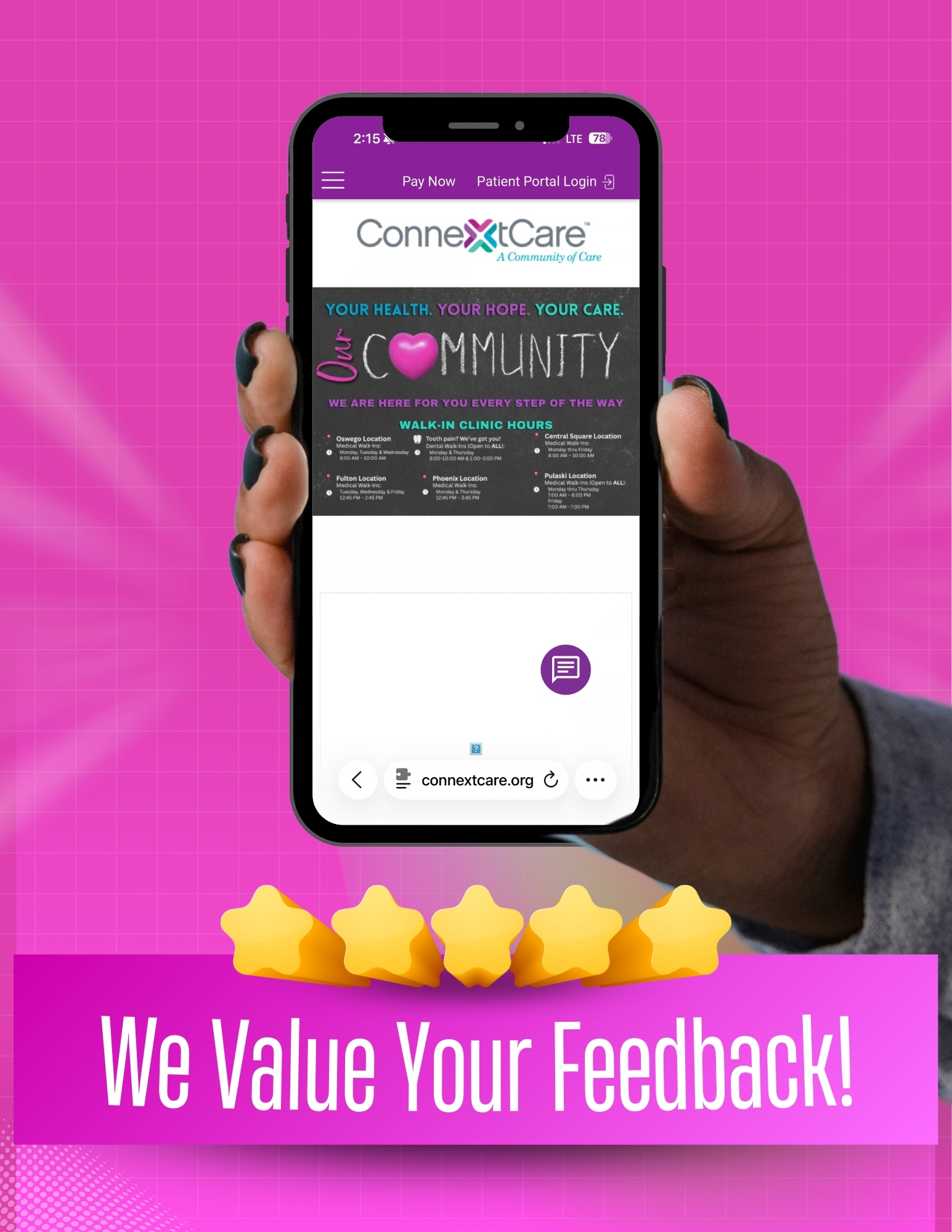 Leave a Google Review for ConnextCare